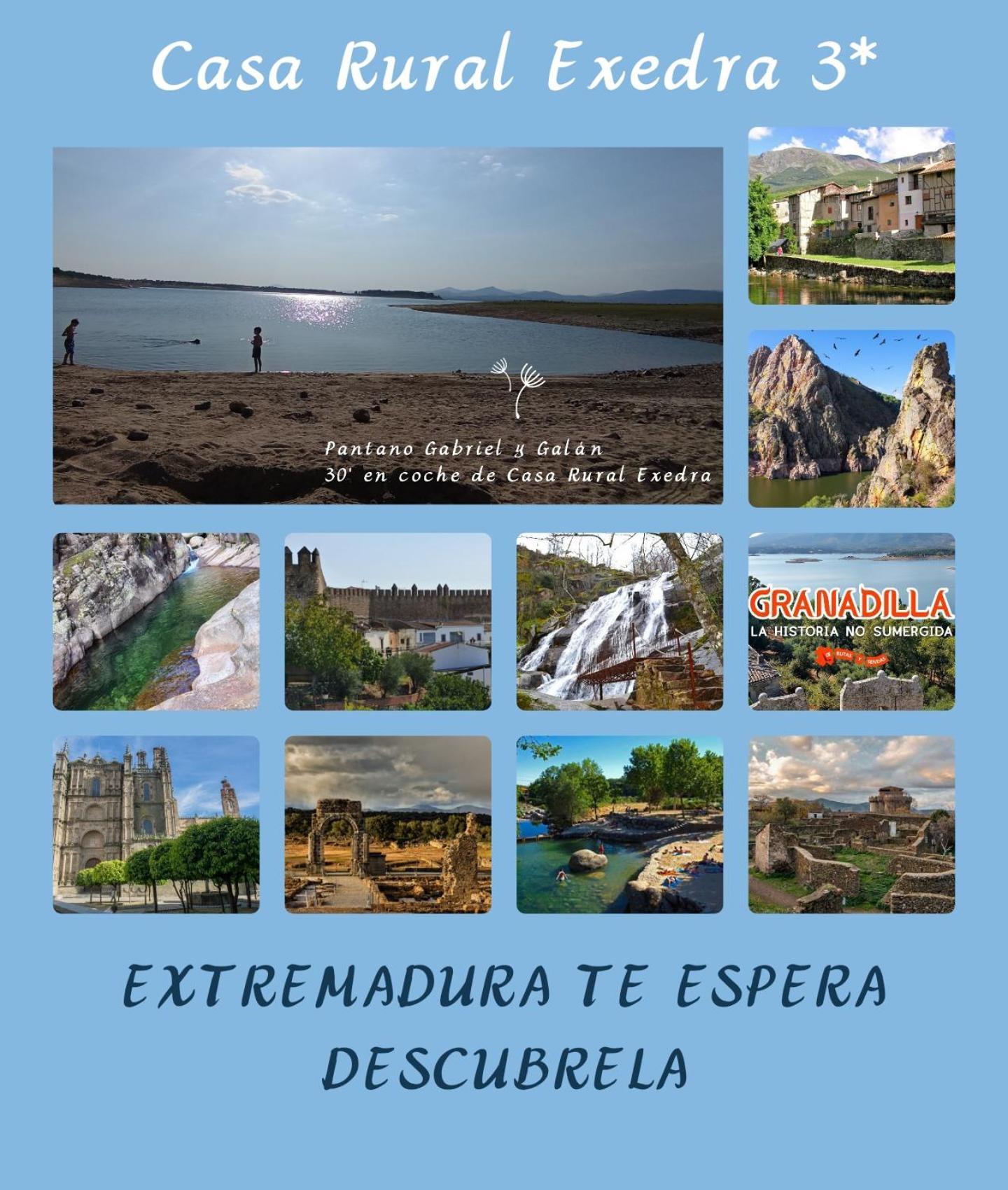 Casa Rural Exedra 3 Estrellas Carcaboso ภายนอก รูปภาพ